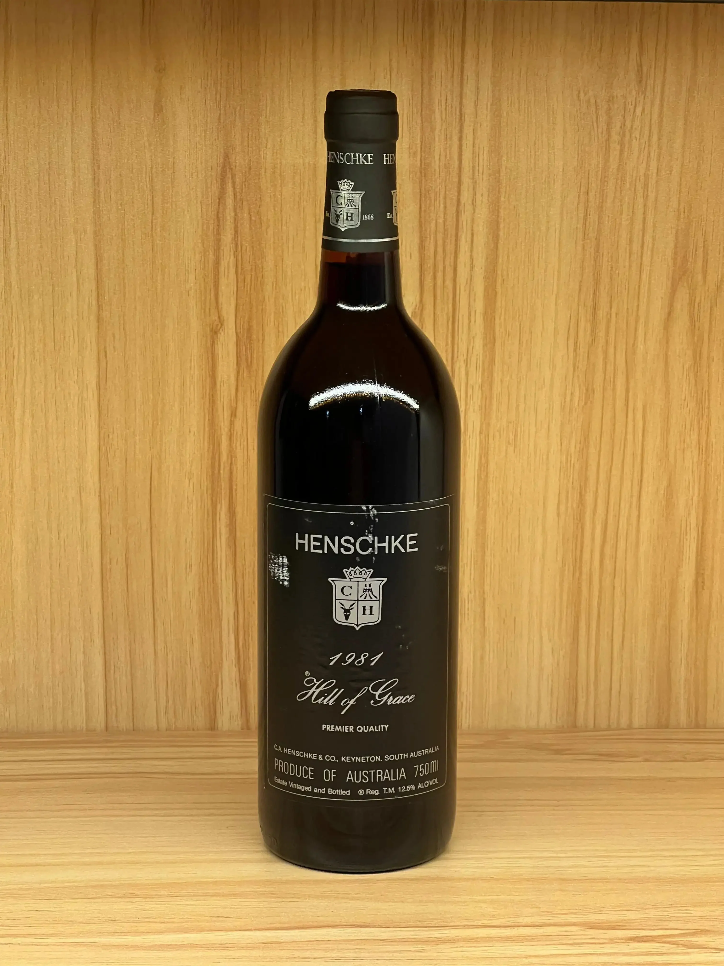 1981 Henschke Hill Of Grace Shiraz 750ml - Image 2