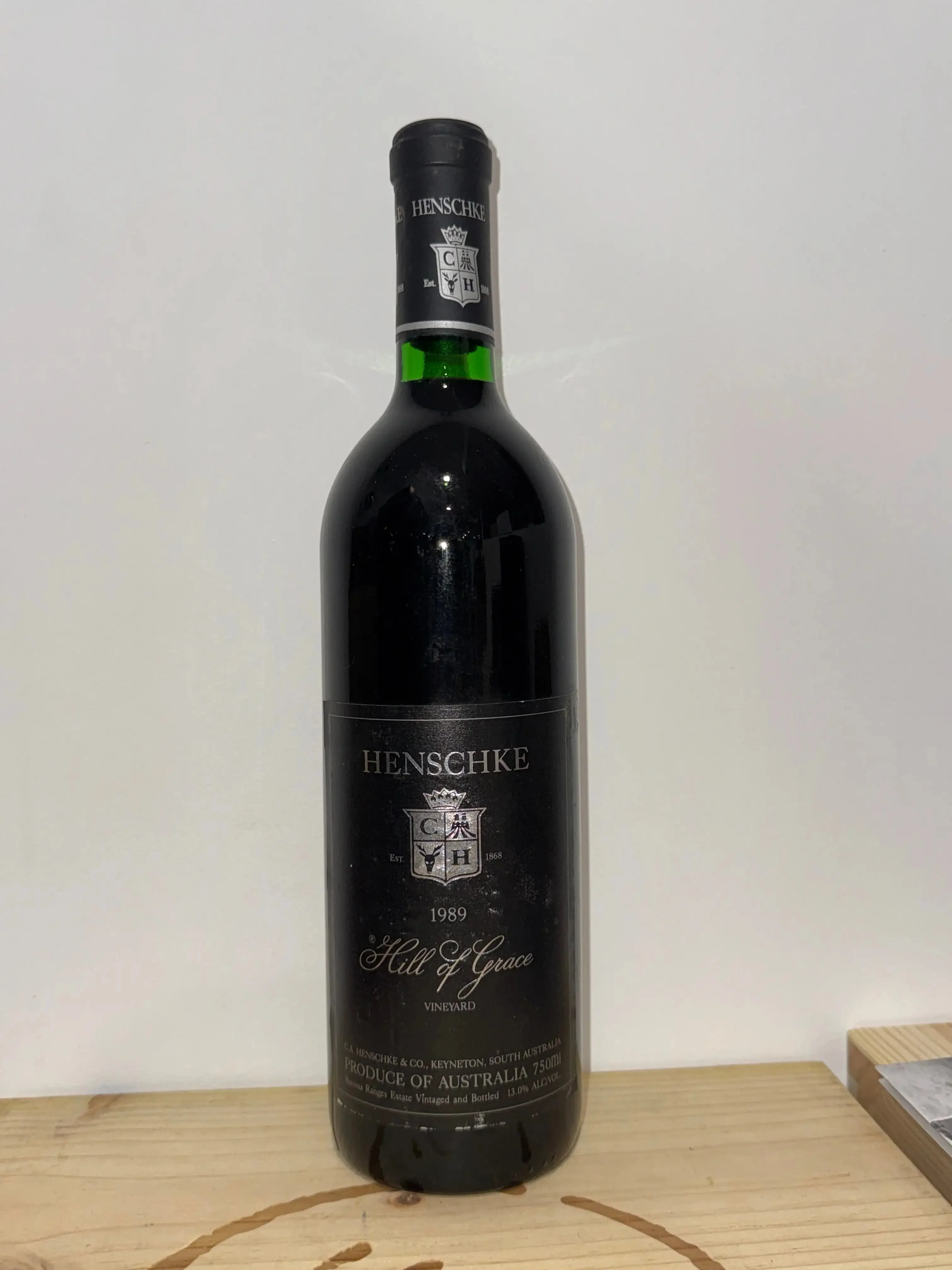 1989 Henschke Hill Of Grace Shiraz 750ml - Image 2
