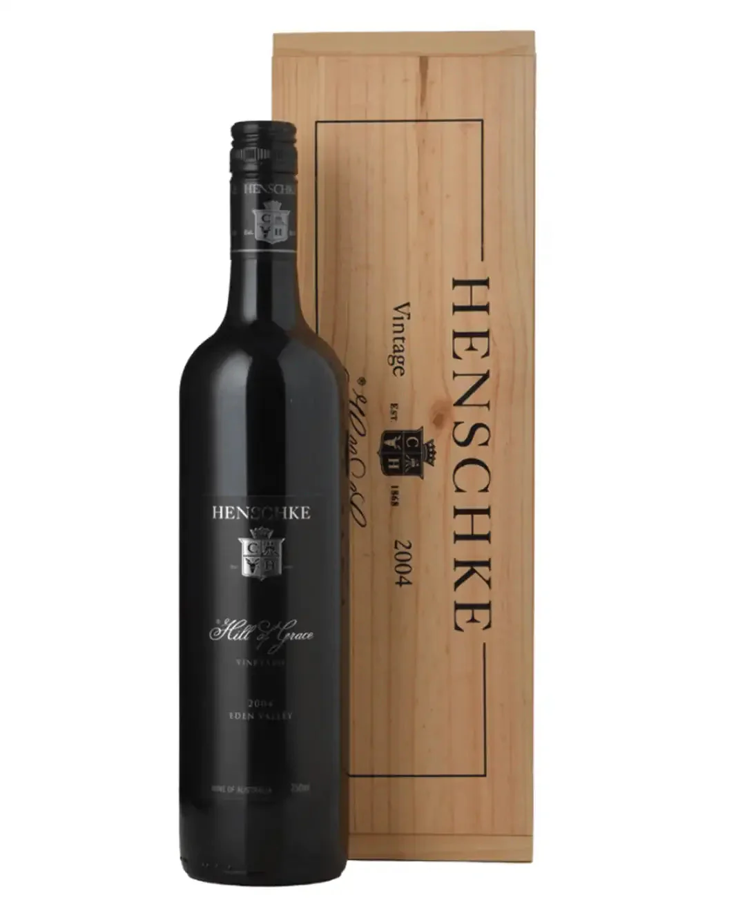 2004 Henschke Hill of Grace Shiraz 750ml Original Wooden Box