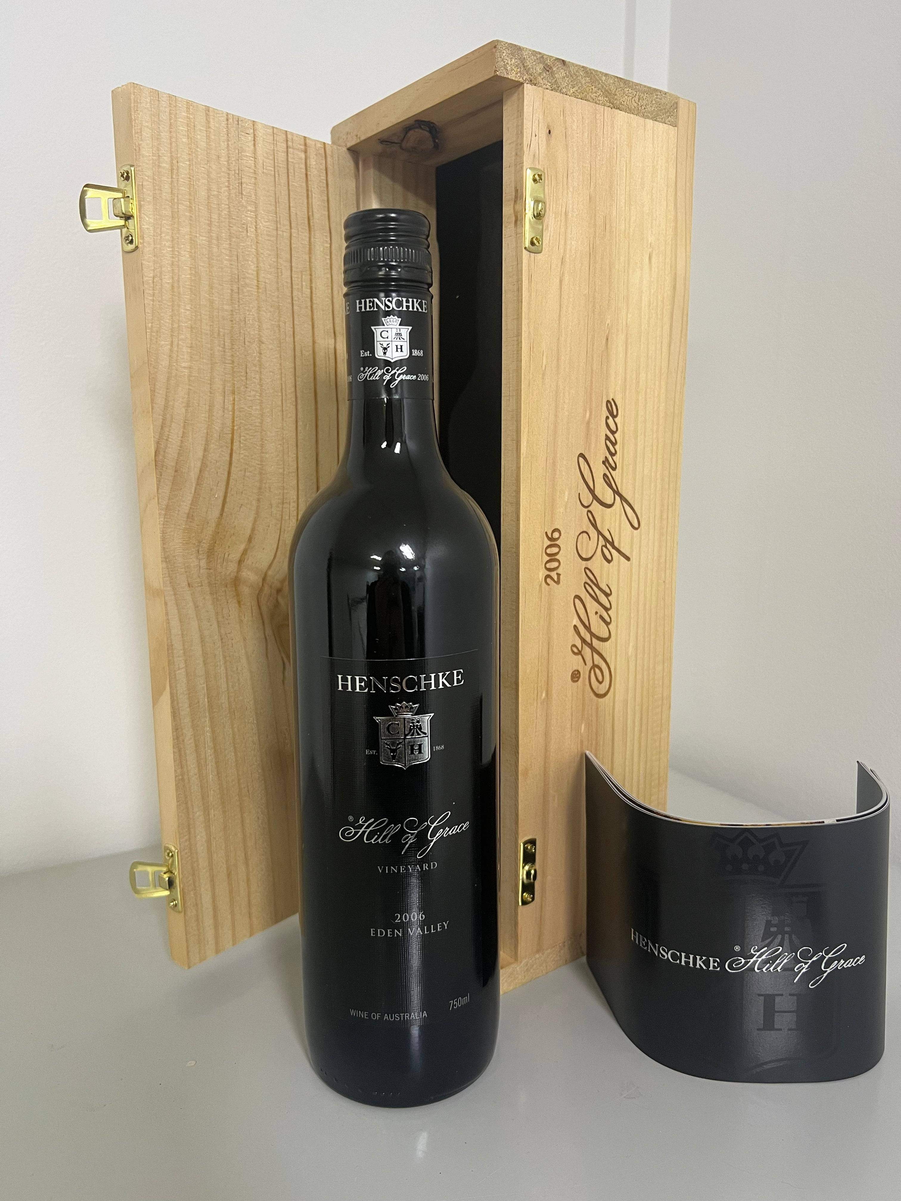 2006 Henschke Hill of Grace Shiraz 750ml Original Wooden Box - Image 2